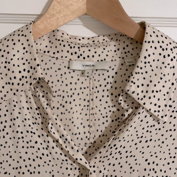 Vince silk/rayon button down blouse - Picture 3 of 3